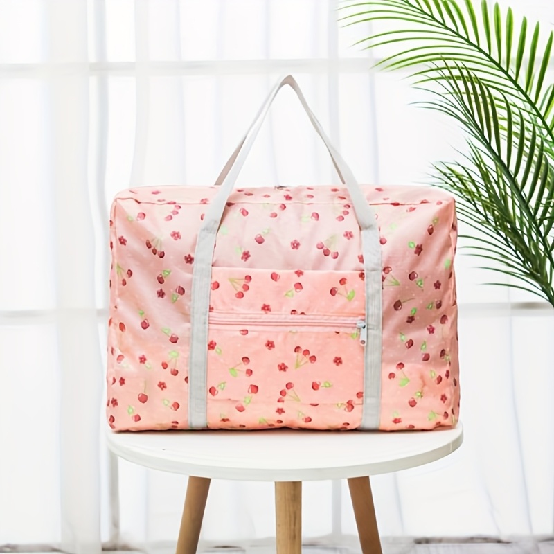 Image of 1pc Foldable Travel Organizer Bag, Large Capacity Lightweight Portable Luggage Storage Bag With Balloon And Bear Pattern, Easy To Store For Travel Organization