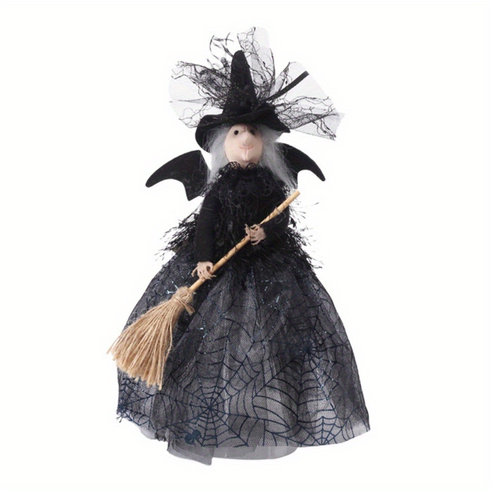 

Decoration Ornament, Horror Doll With Broom, Funny Doll For Table Centerpieces Party Decoration, 1pcs