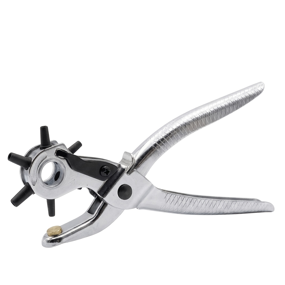 10Pcs Lederen Hole Punch Gereedschap voor Leer en Diverse 1.5-10MM Hollow Ponsen, Leathercraft Gereedschap voor Lederen Horlogeband en Riem