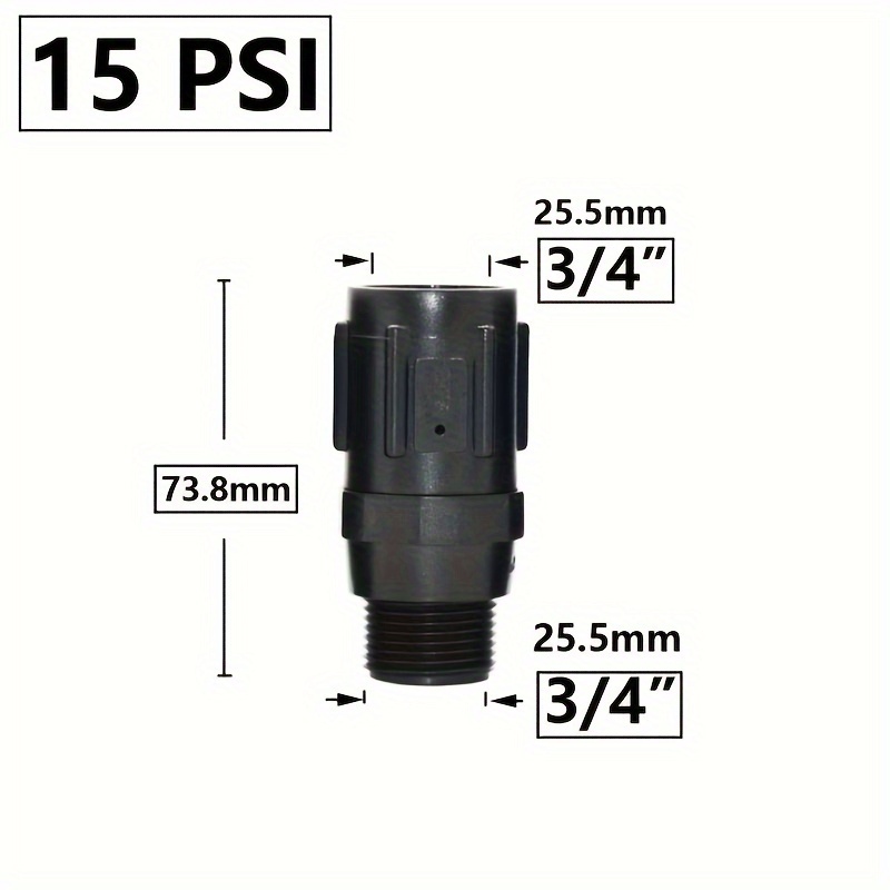 Image of 15psi, 20psi, 25psi, 30psi, 45psi 3/4 Inch Female External Threaded Water Pressure Regulator Reduces The Inlet Pressure For Garden Irrigation Farm Fittings Control Valve