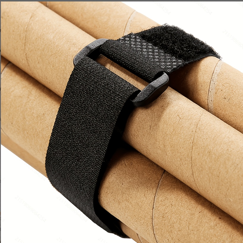 19 Pack Reusable Fastening Cable Straps, Adjustable Hook and Loop Nylon Ties