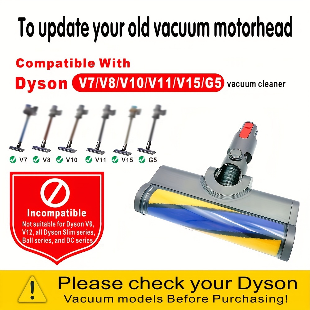 

1 , Suitable For Dyson V7 V8 V10 V11 V15 Replaceable , Accessories , Cleaning . Led , . For Dyson V7 V8 V10 V11 V15