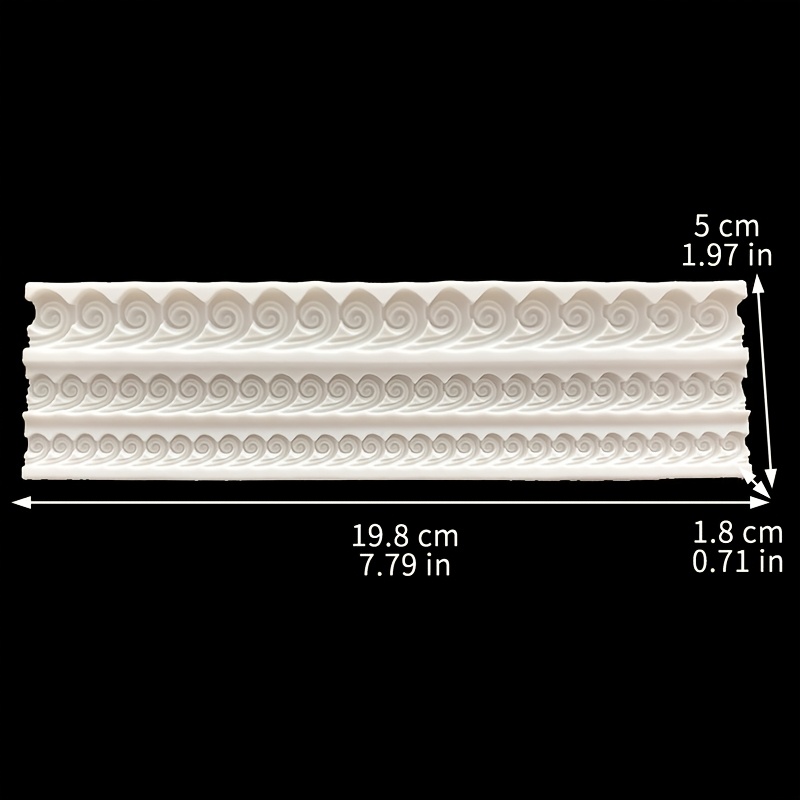 TEMU Golf Ripple Gestreepte Siliconen Mal Geschikt voor Klei Gips Diffuser Handgemaakte Zeep Ornamenten Decoratie