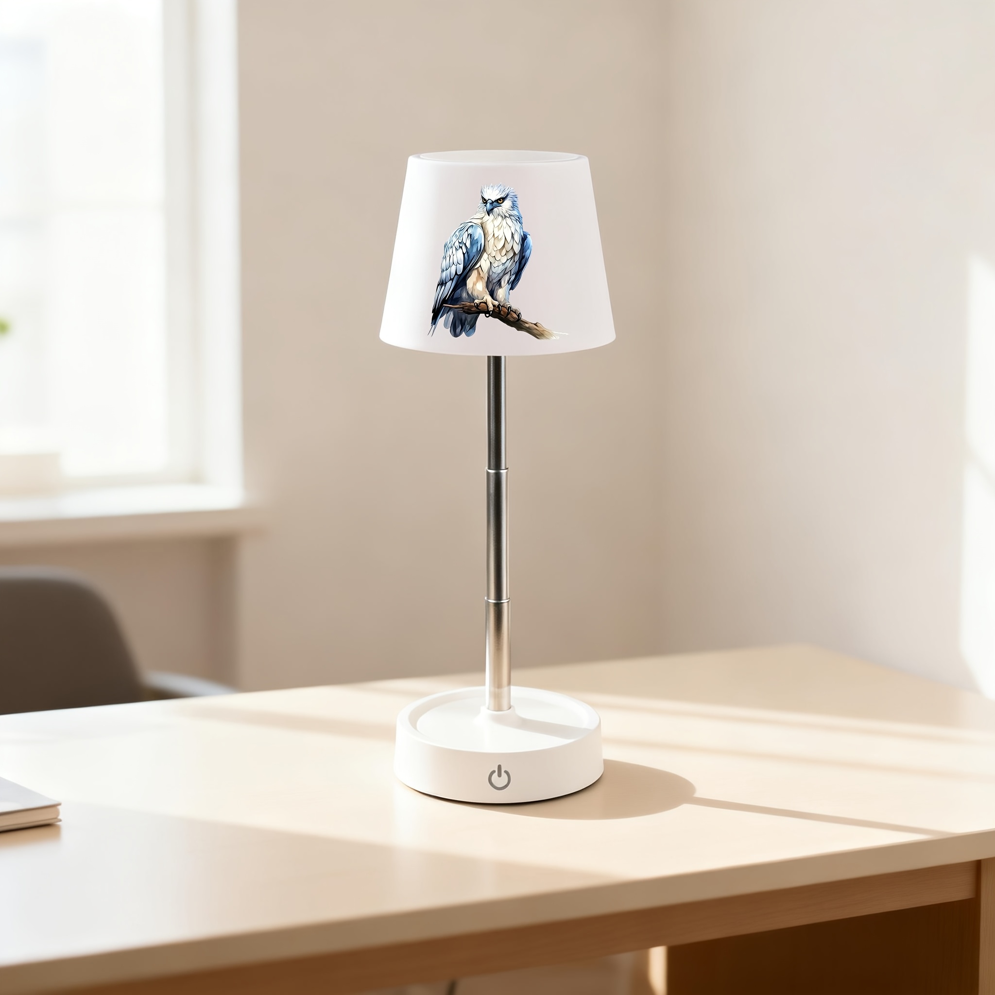 Noble Eagle Animal Pattern Desk Lamp, Rechargeable & Dimmable