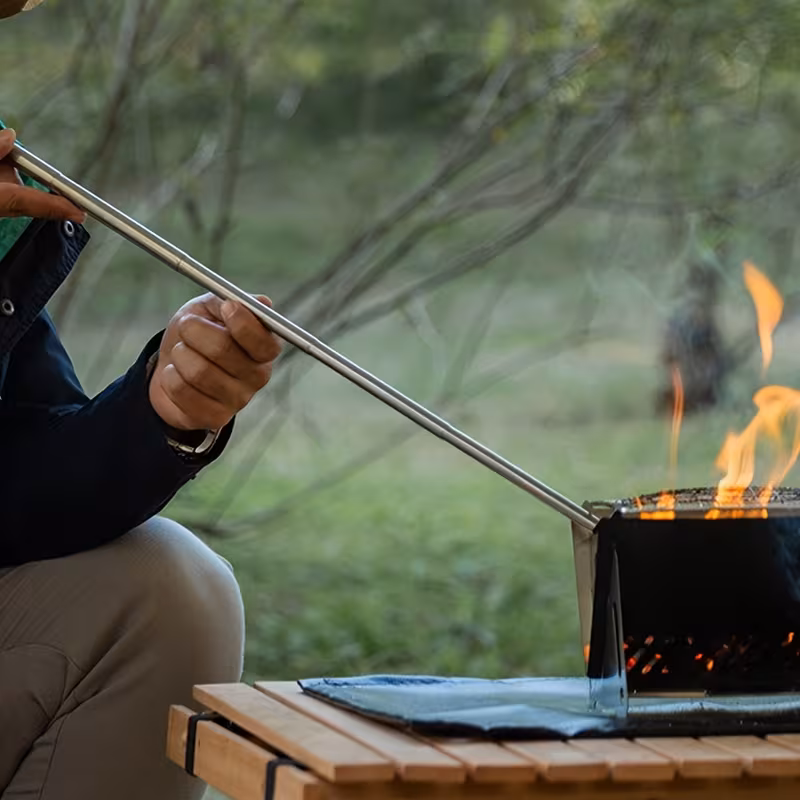 3pcs outdoor fire durable magnesium rod waterproof retractable stainless steel 5 section bellows scale scraper for camping survival without battery Product details 3