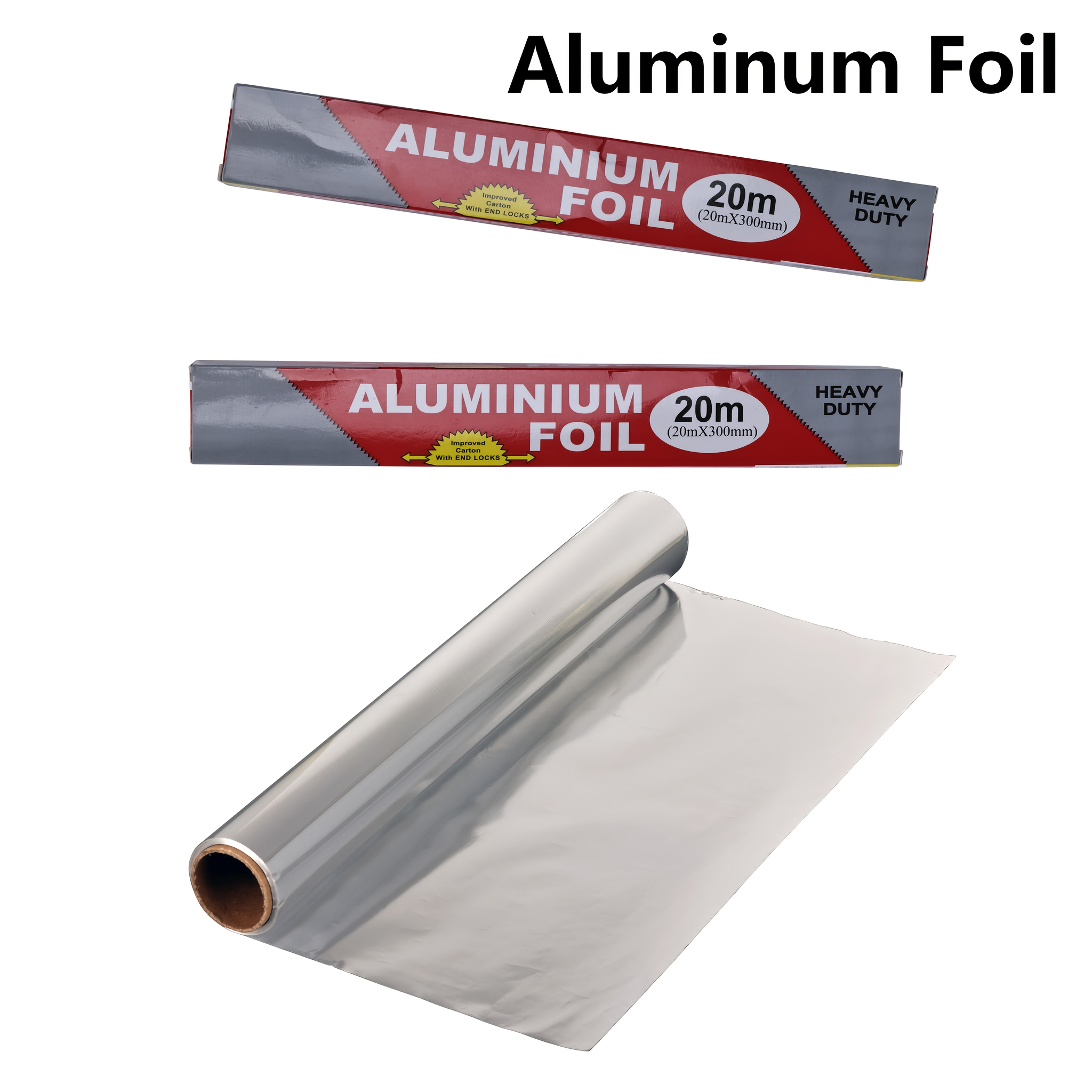 TEMU 2 Rolls Heavy-duty Aluminum Foil Rolls, Suitable For Restaurants, Single- Packaging For Wrapping , , And Sandwiches, Aluminum Foil Packaging,