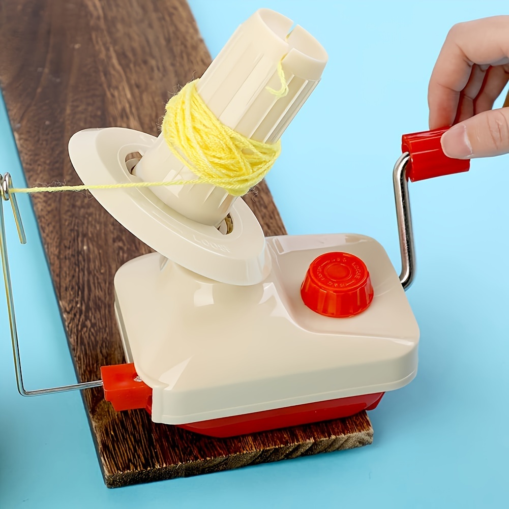 

1pc Hand Crank Yarn Winder - Perfect For Crafters And Knitters - Plastic Material, No Battery Included