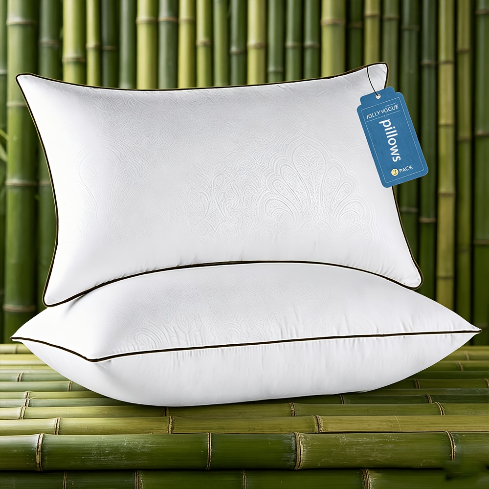 TEMU Bed Pillows Standard Size Set Of 2/4, Cooling And Supportive Full Pillow 2/4 Pack With Down Alternative Filling For Side And Back Sleepers