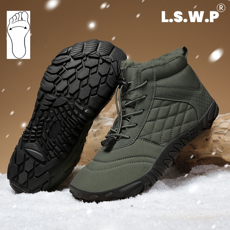 Men's Wide-Fit Snow Boots, Comfortable and Stylish