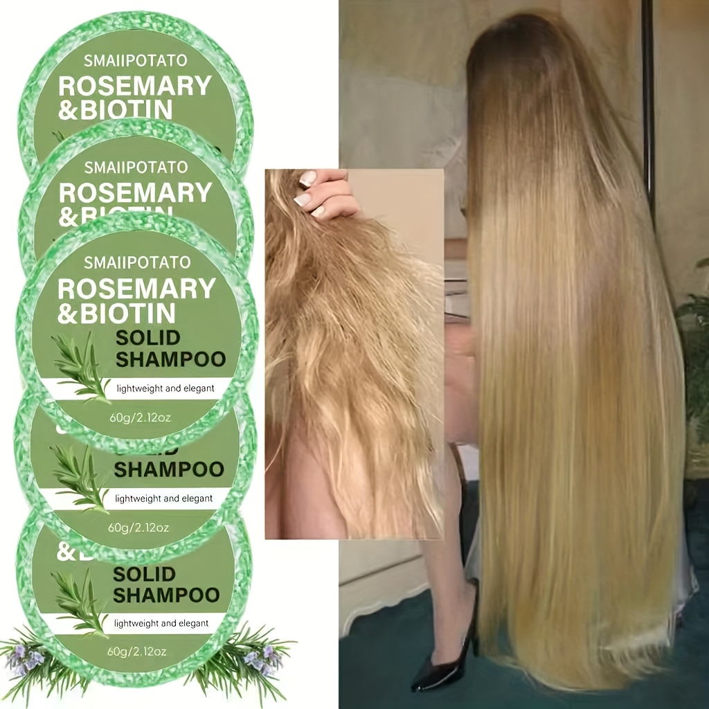 5pcs Rosemary And Biotin Shampoo Soap Set