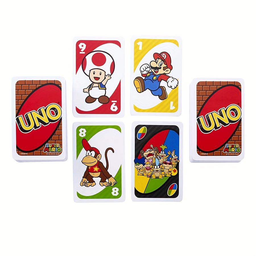 112 Mattel UNO Super Mario-kaarten