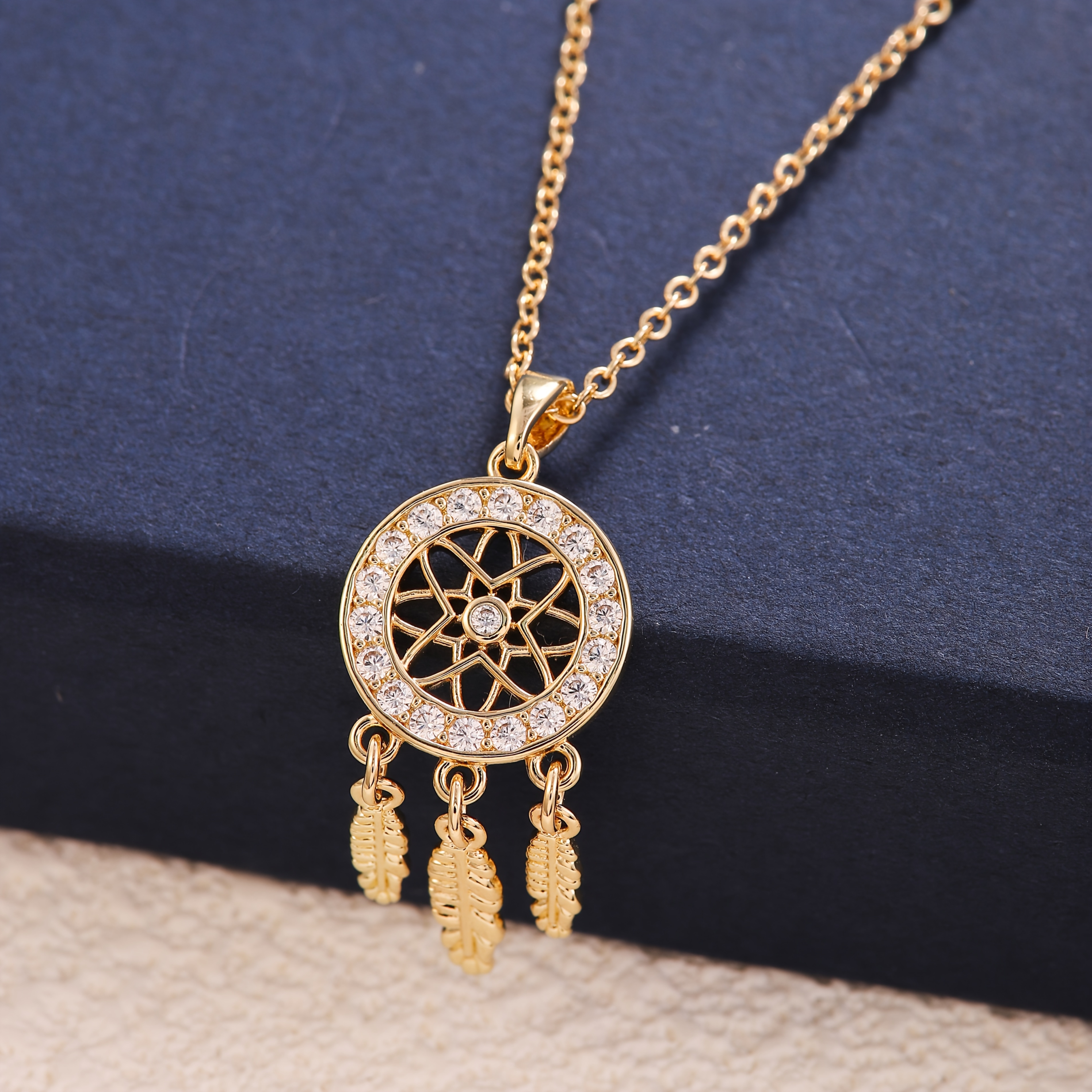 Image of 1pc Luxury Wishing Tassel Pendant Necklace Micro Synthetic Zirconia Exquisite Stainless Steel Necklace Women's Fashion Daily Dating Wearing Valentine's Day And Christmas Charm Jewelry Gift