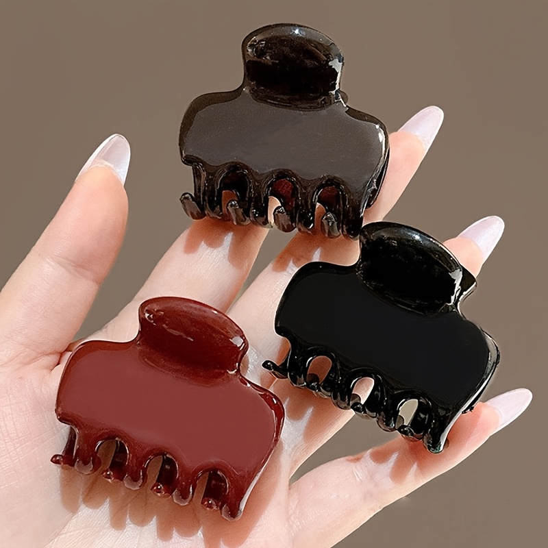 TEMU Exquisito Pinza para el Cabello Premium, Pinza para el Cabello Recogido, Pinza de Tiburón para la Parte Trasera de la Cabeza, Juego de 3 Piezas