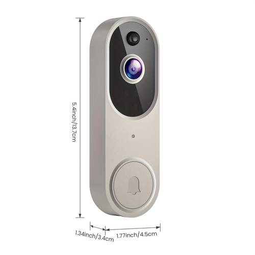 1080p hd video doorbell ai humanoid detection two way call cloud storage wifi connection monitoring