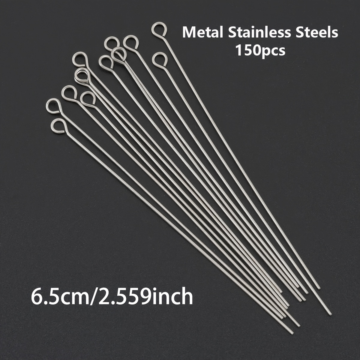 150pcs DIY Stainless Steel Jewellery Making Head Pins