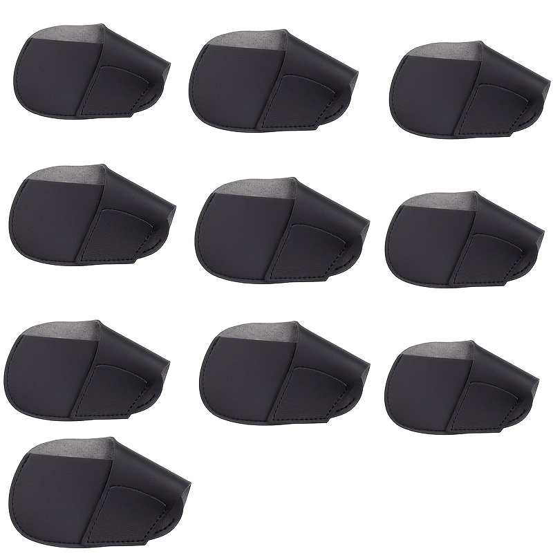 TEMU 10pcs Golf Club Head Covers, Durable Iron Club Protectors With Elastic Design, Anti-scratch And Functionality – Fits All Clubs, Stylish And