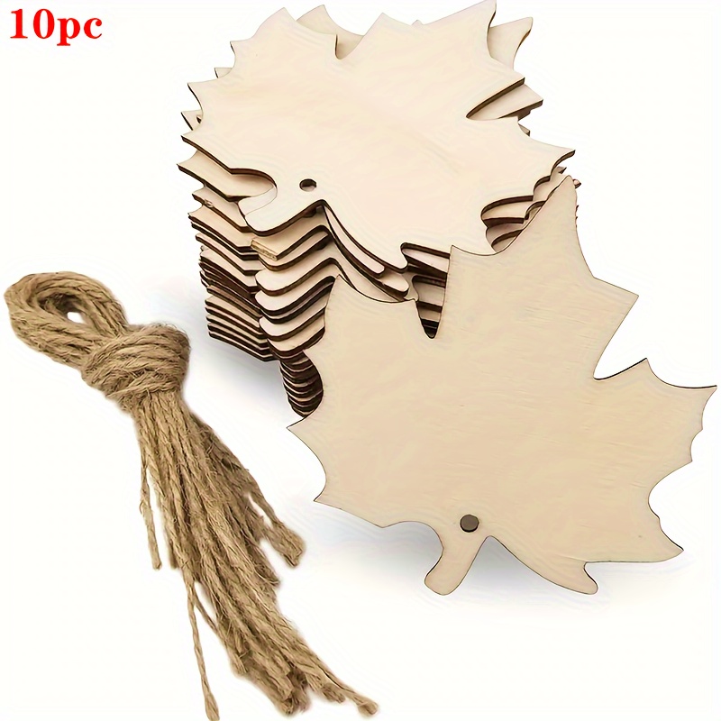 

10pcs, Wooden Decorations Diy Painting Decoration Thanksgiving Christmas Decoration