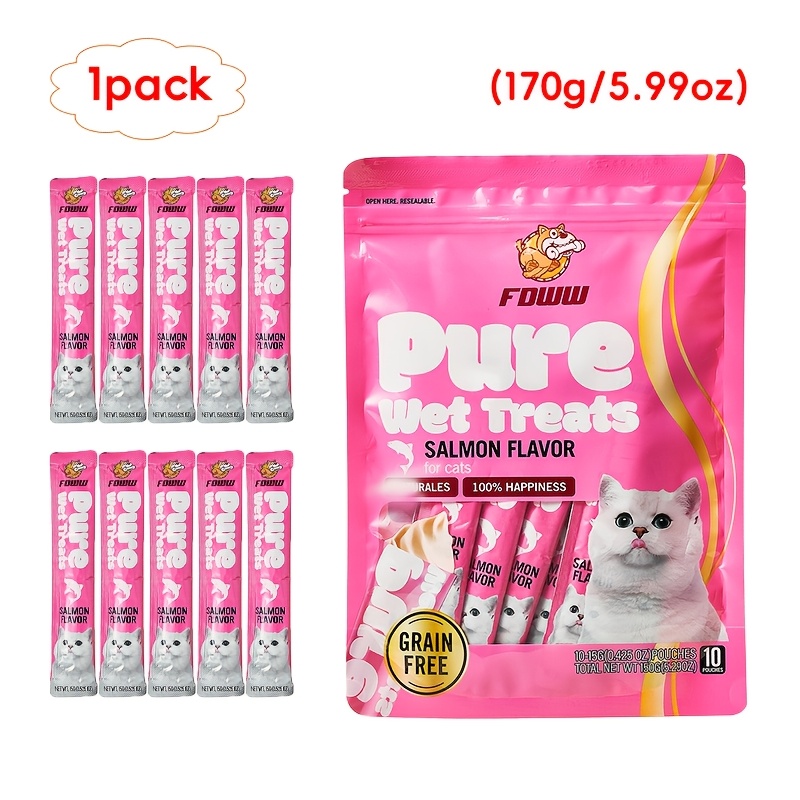 TEMU Cat Snacks Hydration Interactive Reward Cat Slips