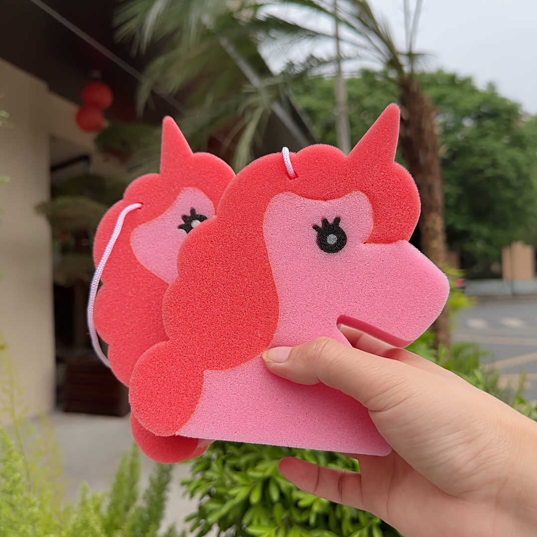 2-Pack Unicorn Themed Bath Sponge, Multi-Color Options