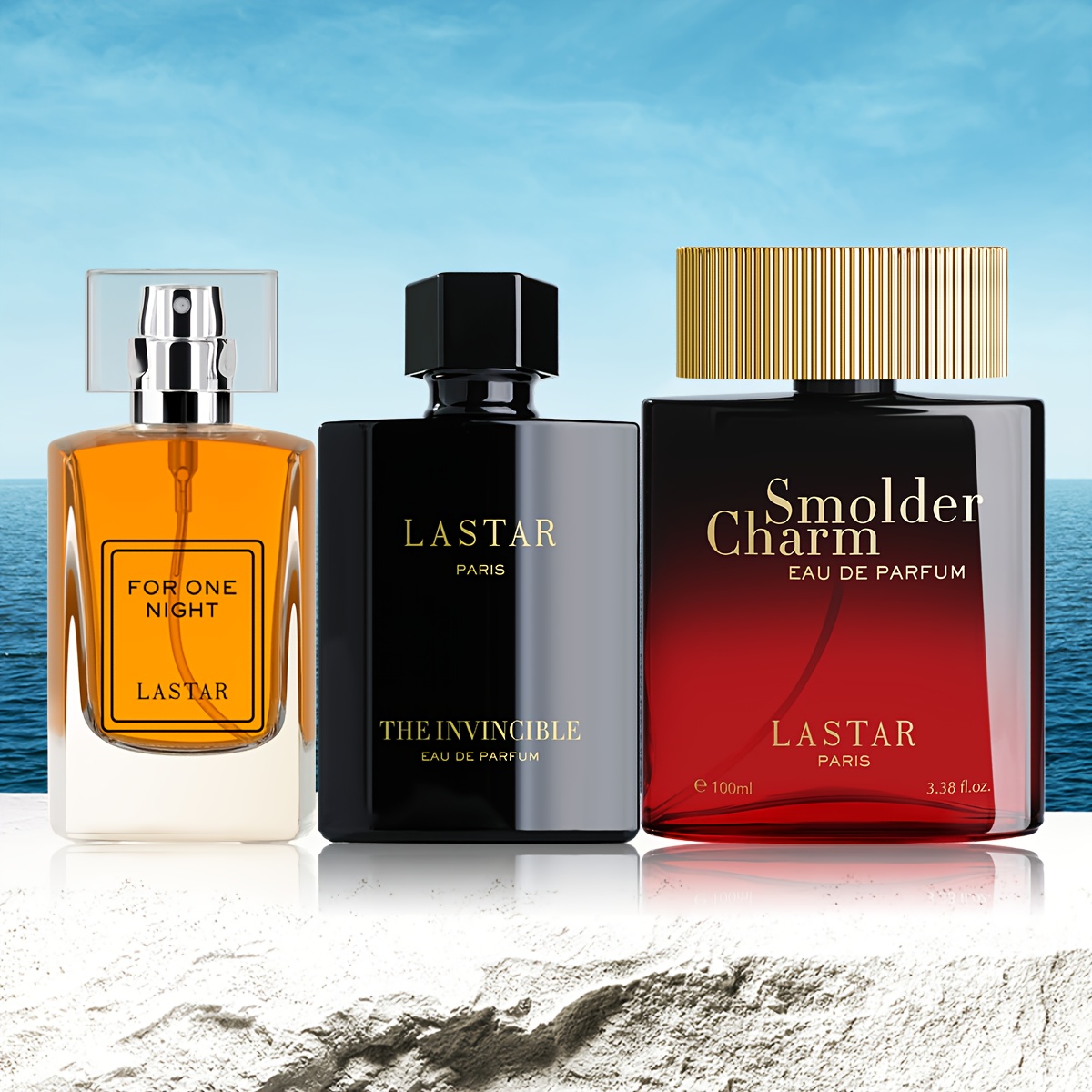Image of Lastar Long Lasting Cologne Perfume, Eau De Parfum, Travel Size Eau De Toilette With Elegant Bottle, Leave On Around You, Fragrance To Your People, 50ml+50ml+100ml
