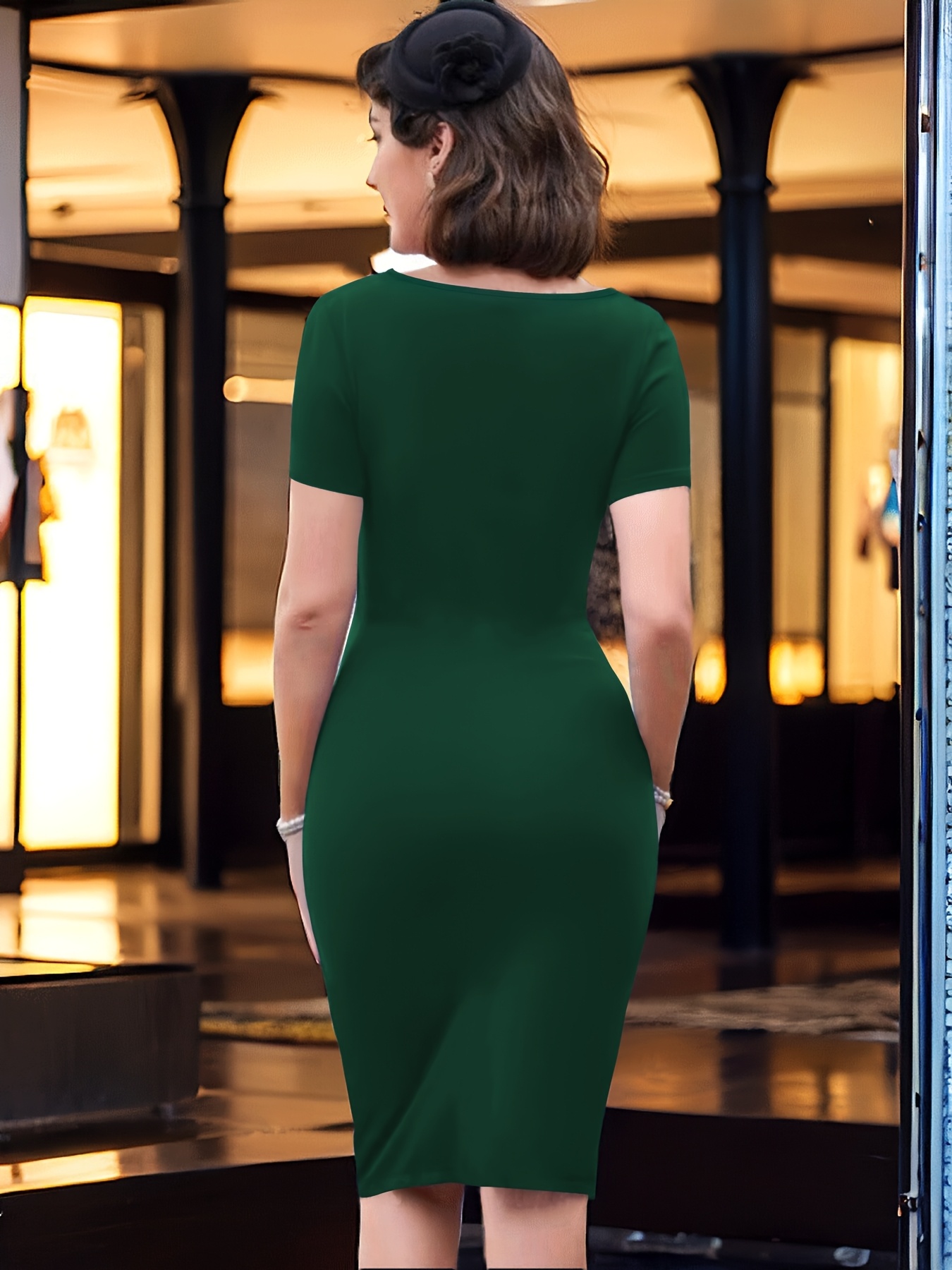 Fashionable and Slim-fit Women's Dress with Bow Design at the Waist, Ruffled Hem, Soft and Stretchy Fabric, Perfect for Casual Gatherings and Parties