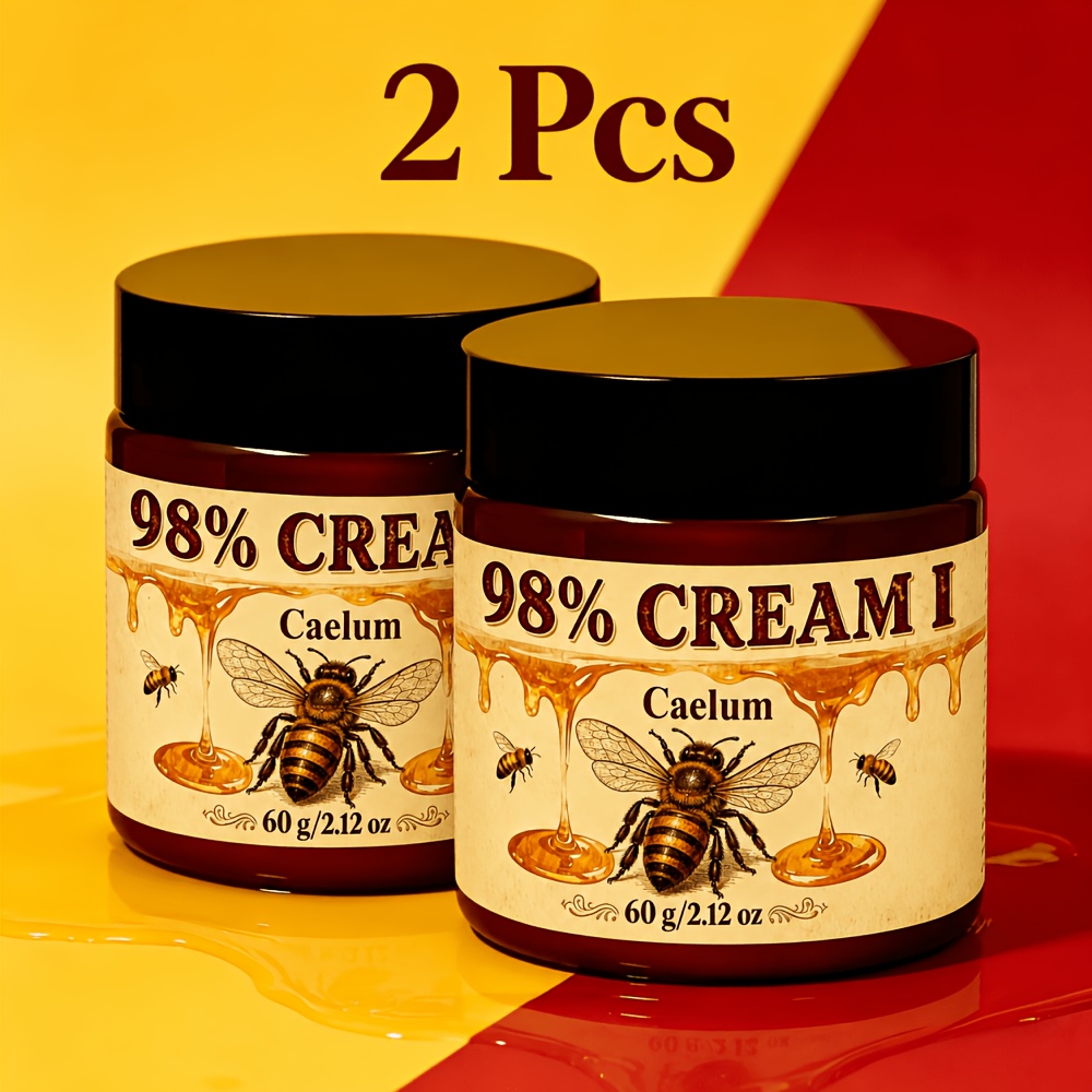 Image of 2pcs 98% Strong Bee Venom Cream: For Hand Joint Skin, Fast-acting Formula With Bee Venom And Multi-vitamins, Serves As Foot Cream. Professionally Designed For The Elderly And Athletes, Quick Relief