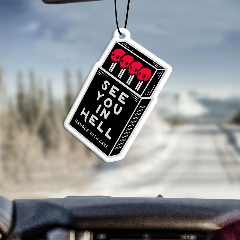 

Smoke Car Air Freshener - Car Mirror Hanging Fragrance Car Tablet - Car Interior Decoration - Gifts For Friend/ Wife