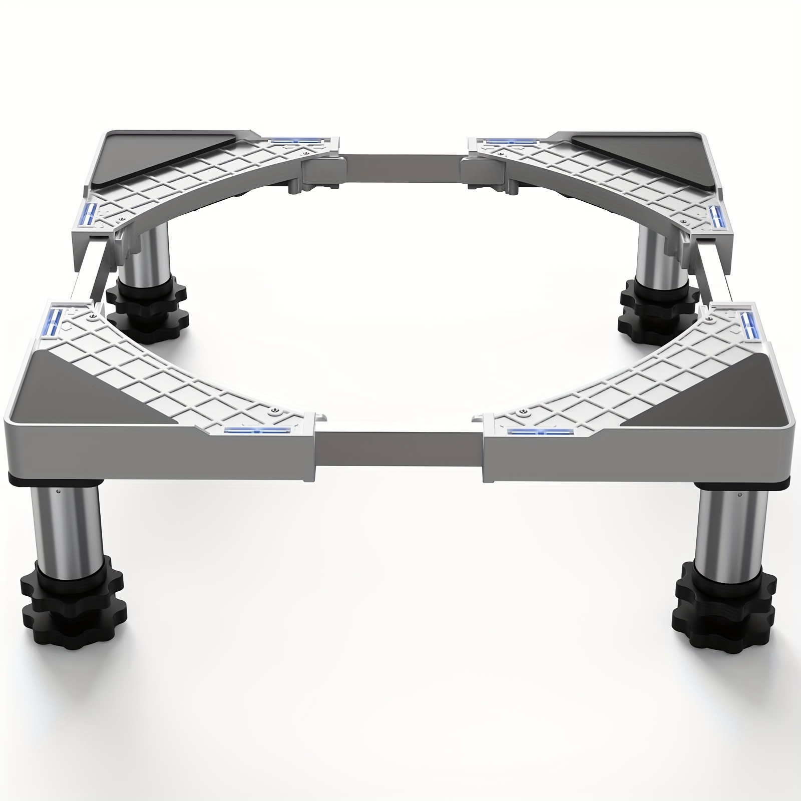 TEMU 1pz DEWEL Supporto Regolabile , Capacit� 200kg, in Plastica Antivibrazione con Piedini Livellabili, Compatibile con Asciugatrici e Frigoriferi,