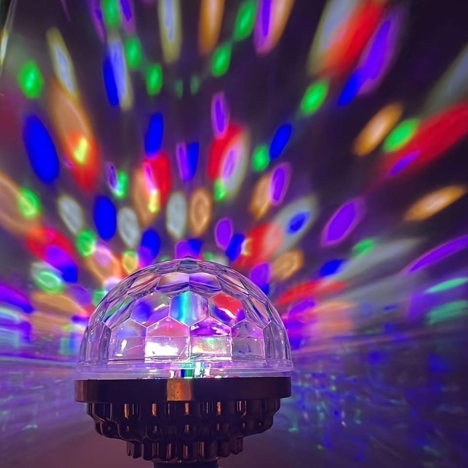 Seven color Rotating Colored Light Magic Ball Light Disco - Temu