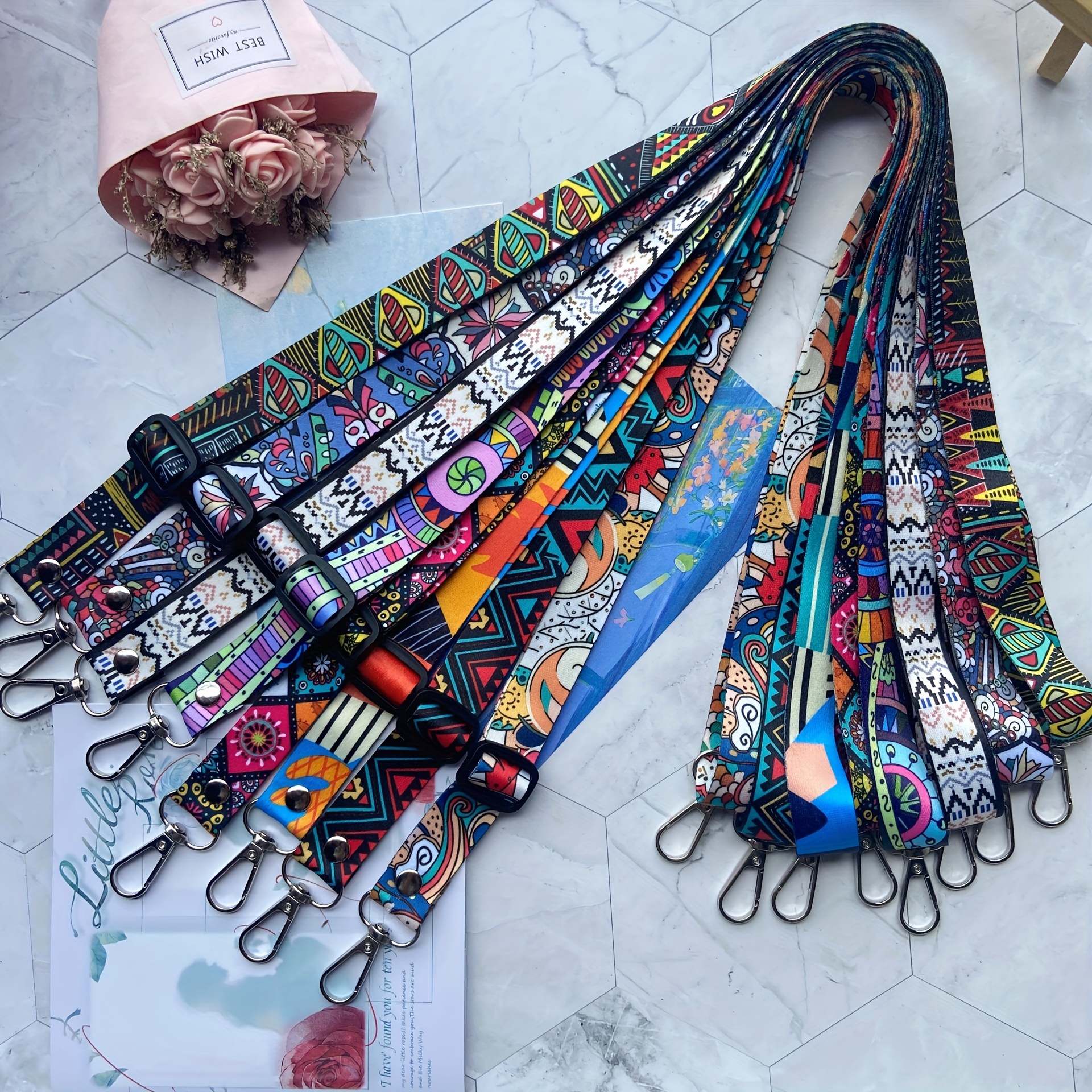 

1pc Pattern Totem Bag - Length, , Diy Phone Lanyard, For Electronic Accessories & Supplies, Fashionable Shoulder