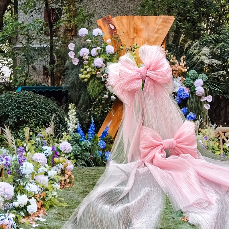 large pink bow birthday party decorations giant - Temu Kuwait