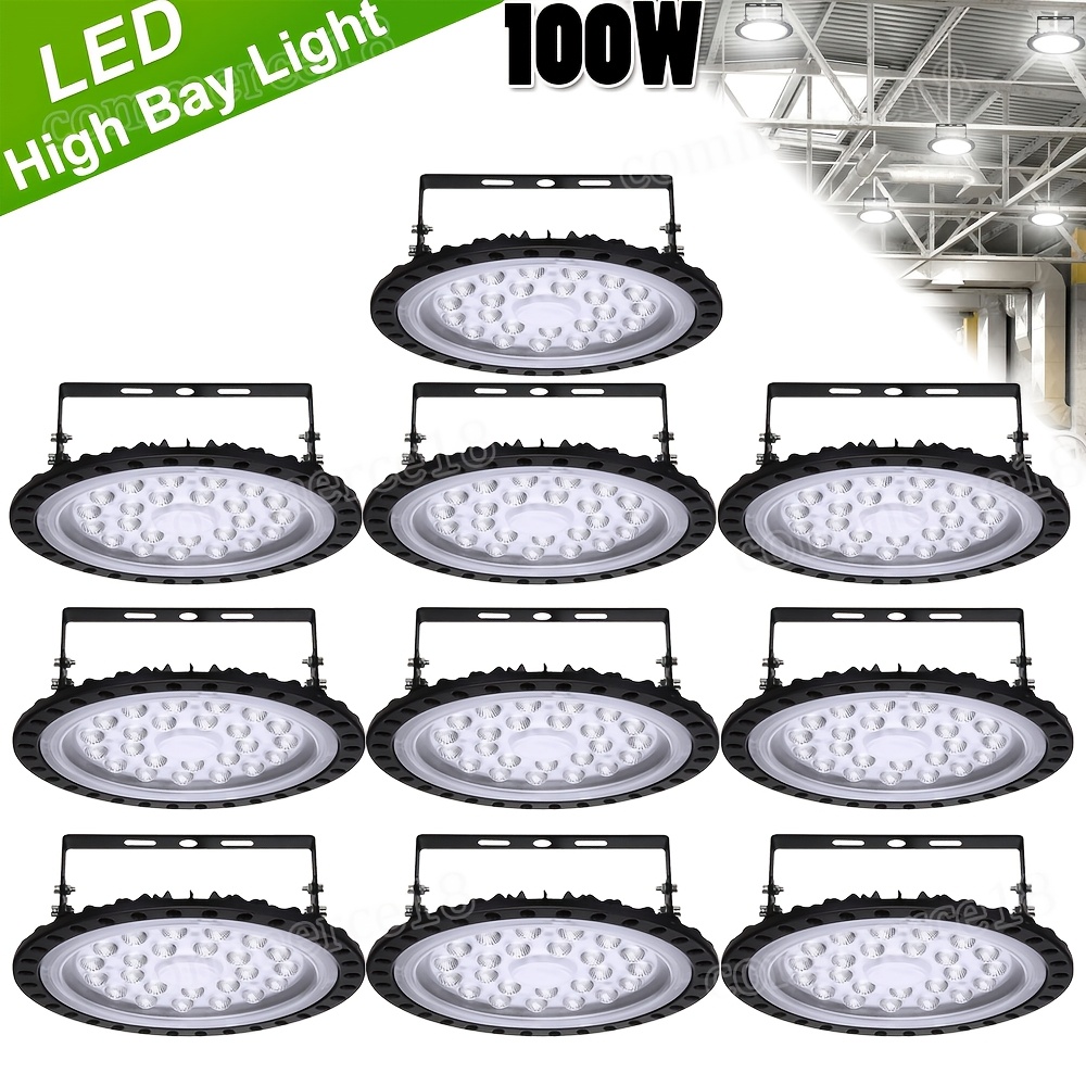 10pcs pack   ufo led high   100w led industrial mining light led   daylight high bay lighting for factory warehouse workshop