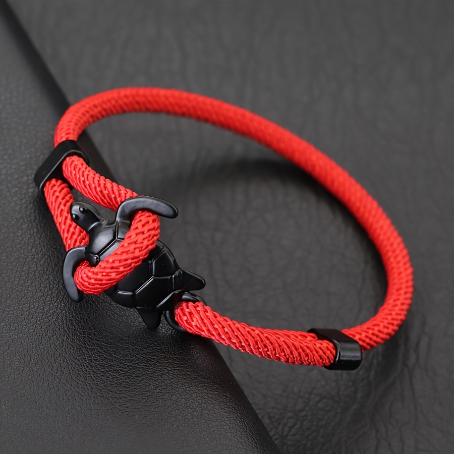 Men's Nylon Adjustable Rope Bracelet, Stylish Unisex Accessory