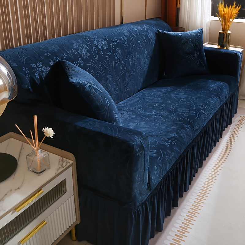 Skin-friendly Short Plush Thickened Sofa Cover, And Anti-slip, Sturdy And Durable Machine Washable/1pc