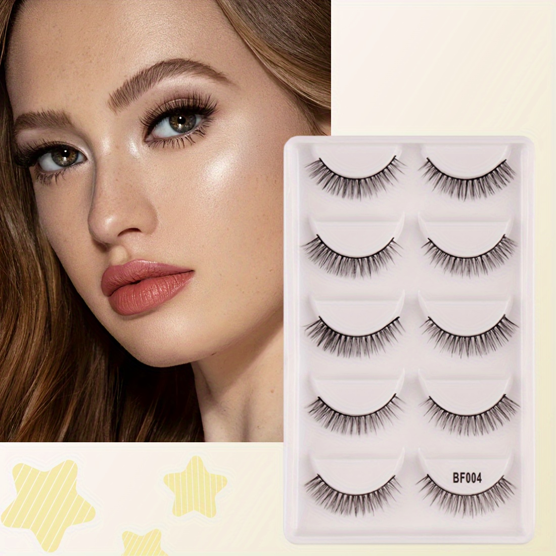 

5 Pairs Of Natural-looking, & Curly False Eyelashes - Reusable, Easy For Beginners, Mixed Styles (/cat Eye/natural/fluffy) /c , 10-12mm/6-9mm Length