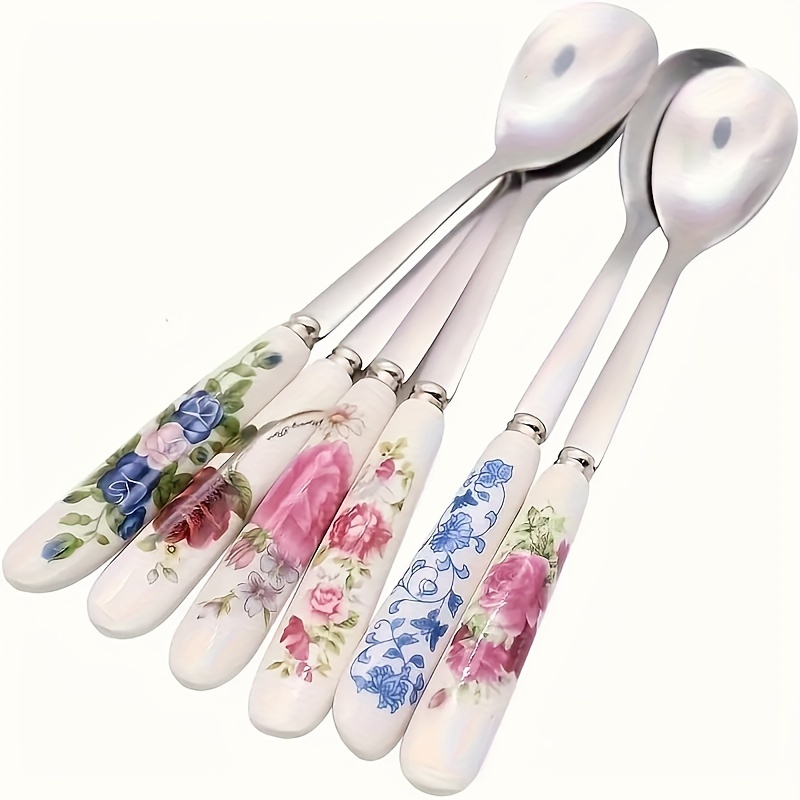 

2- Stainless Steel Tea Handles, // Utensils For , , , Restaurant Decor