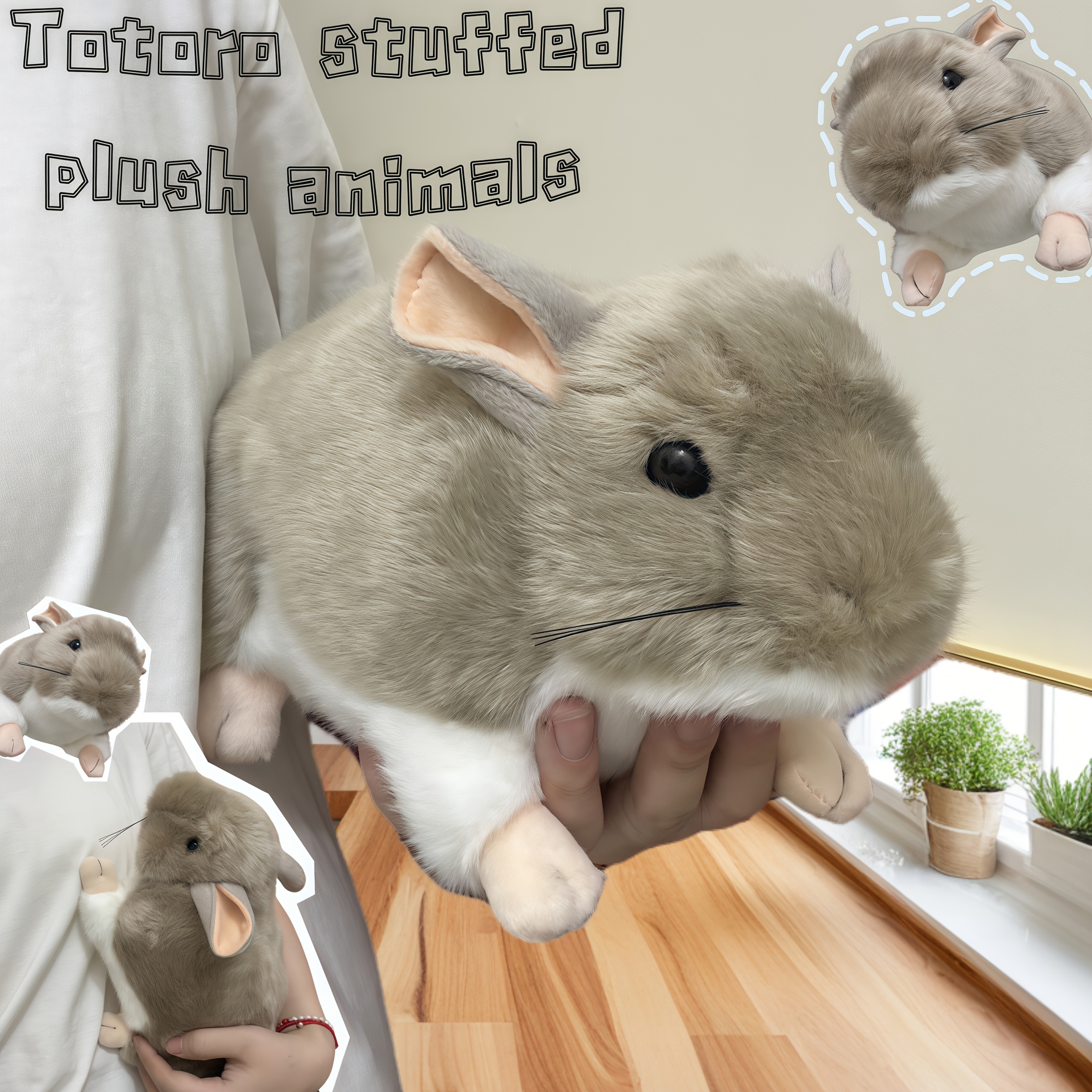 realistisk mjukisdjur fluffigt stort - Temu Sweden