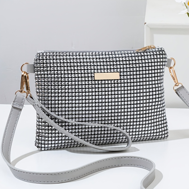 TEMU Women's Handbag, Shiny Crossbody Bag With Adjustable Straps, Ideal For Parties And Evening Dinners As A Wrist Bag