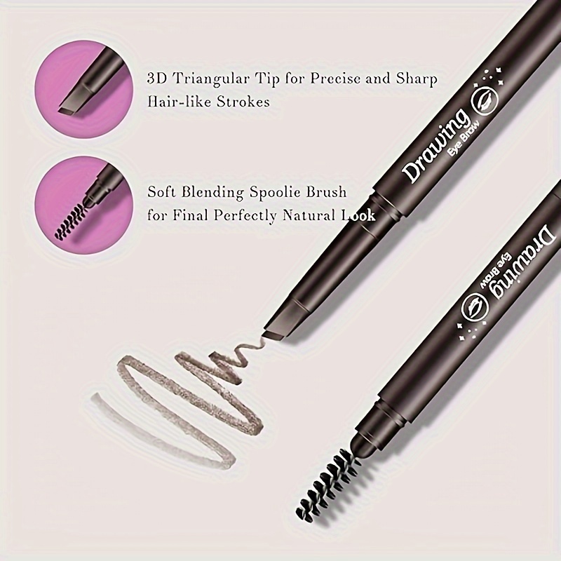 

6 Triangular Tip Eyebrow Spoolie , , , , Long Drawing Eyebrow For