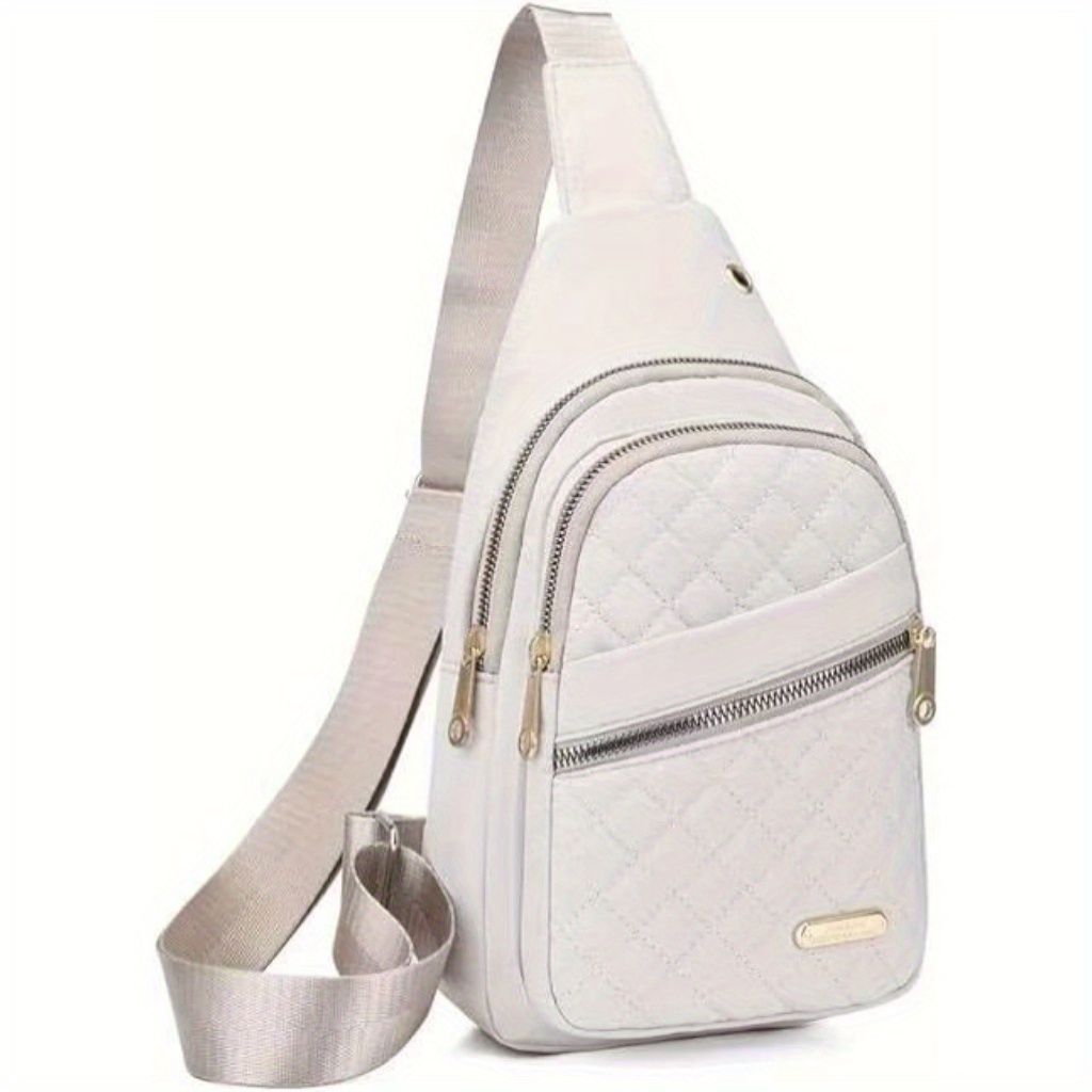 Trendy Crossbody Sling Bag For Women, A Vegan Chest Bag Featuring An Adjustable Strap, Perfect For Outdoor Activities Like Hiking And Traveling