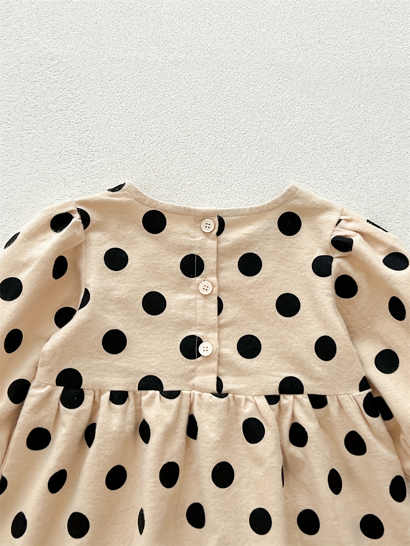 polka dot cotton dress girls cute country style - Temu Bahrain
