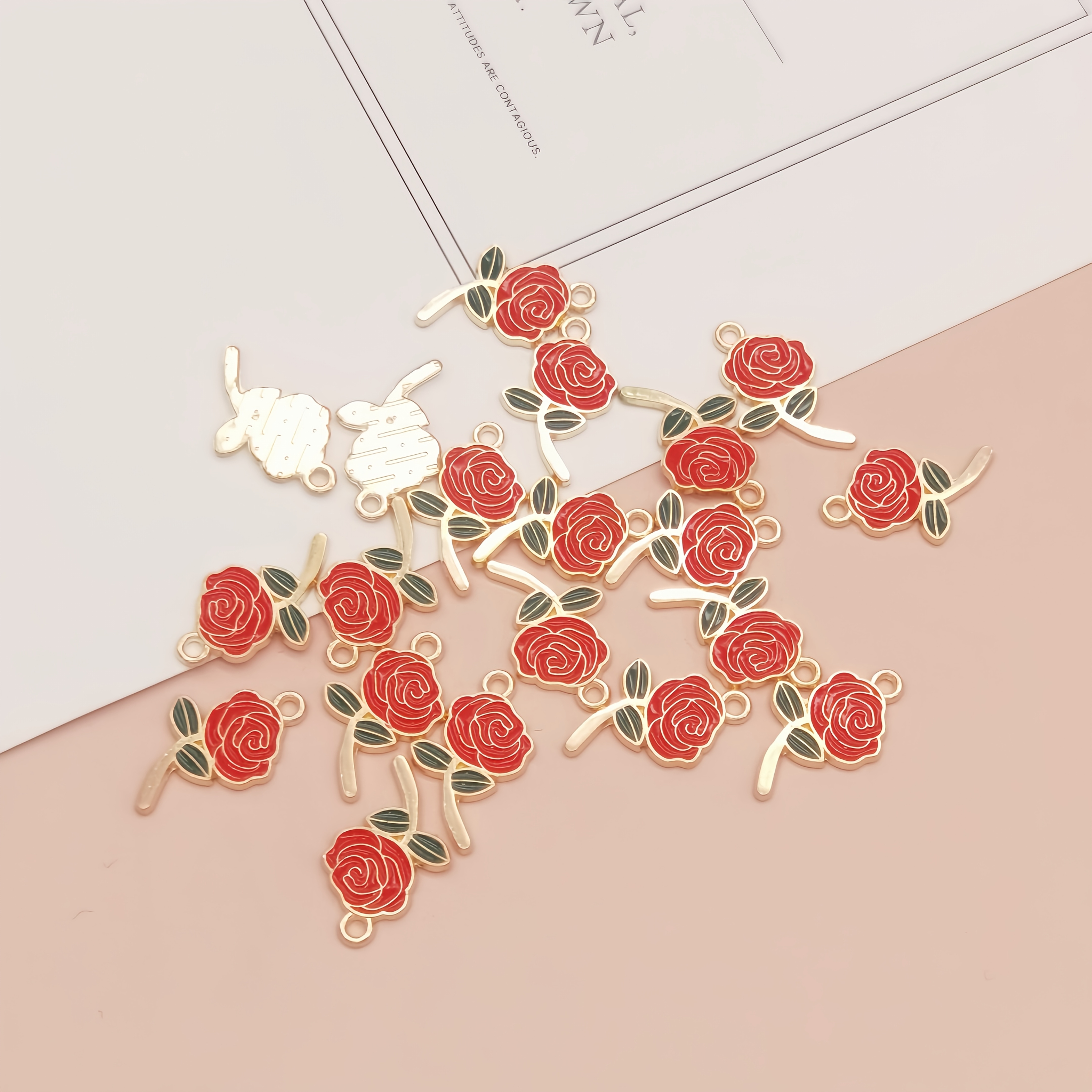 TEMU 20 piezas de dije de aleación de - muy adecuado para aretes, pulseras y collares de bricolaje, dije de joyería.