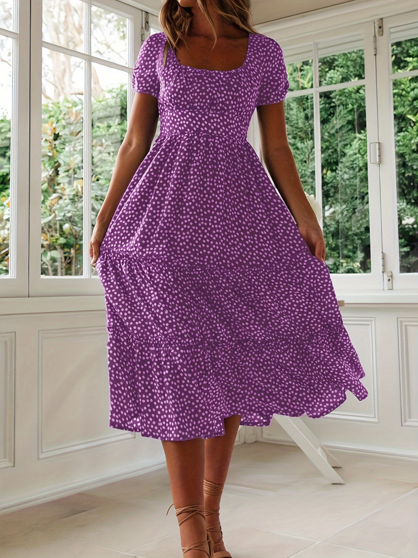 strapless open back dress Garden Party Moment Floral Midi Dress – Impressions Online Boutique main image 1