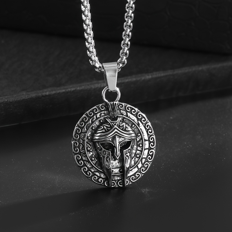 TEMU 1pc Colgante de - Diseño de y Lanza de de la Mitología Griega, Joyería Réplica Griega para Hombres, Regalo para a , Accesorio de (Sin Baño,