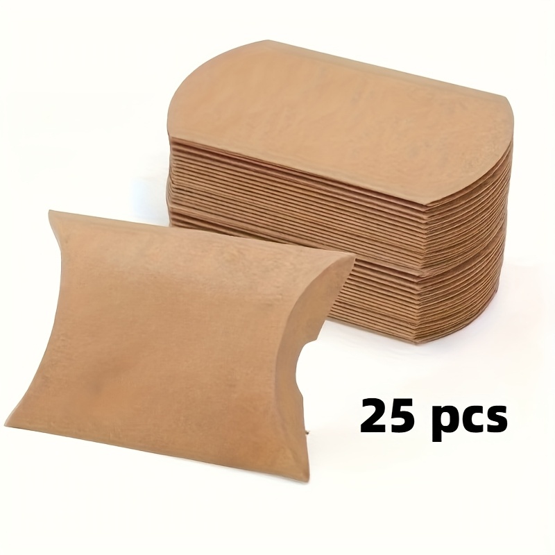 TEMU 25 scatole per caramelle a cuscino, confezione regalo , scatola con e a tema , per confezioni regalo, scatole per feste, matrimoni, compleanni,