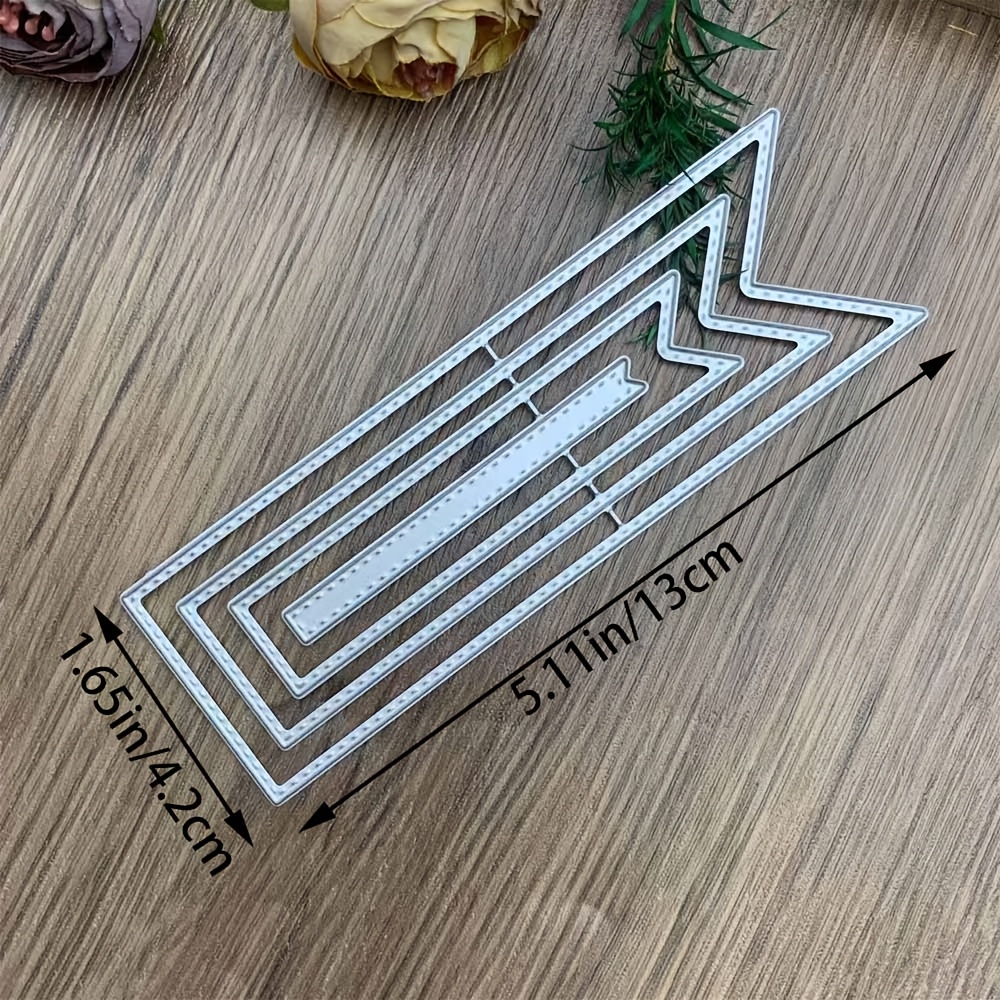 TEMU 1pc Marcapáginas de Corte de Metal Artesanía Plantilla de Estampado de Acero al Carbono Plantillas de Metal Herramienta de Scrapbooking y de