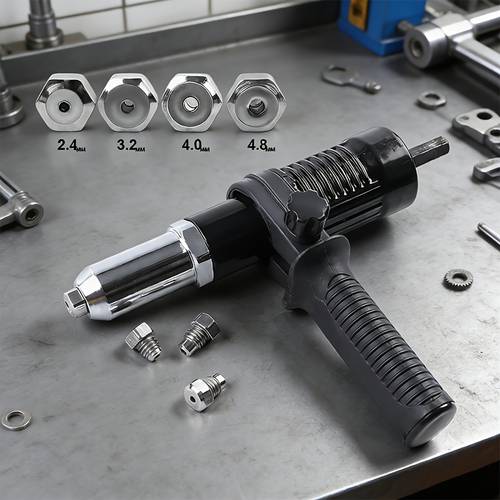aluminum alloy electric rivet gun core pulling rivet gun head conversion joint rivet gun electric drill adapter suitable for daily and professional use