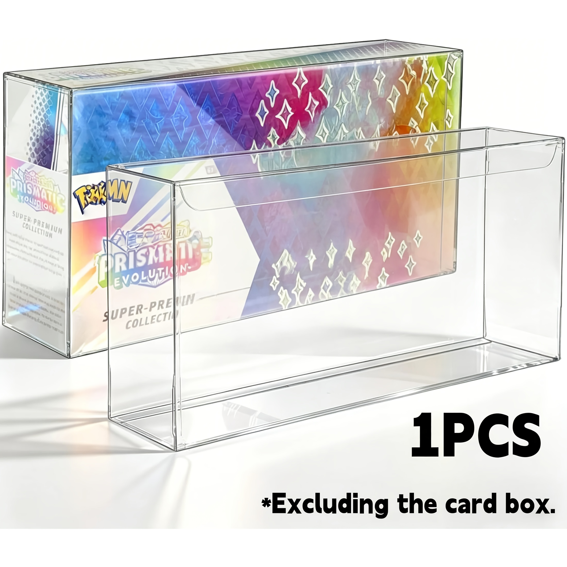 TEMU Étui de protection en plastique SPC Prismatic - Boîte d'affichage transparente en PET épaisse de 0,7 mm - Compatible avec la boîte Prismatic