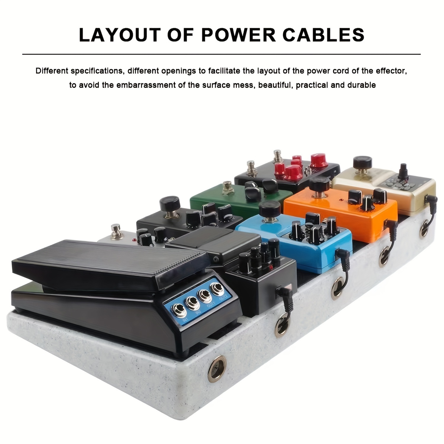 

Single Effect Pedal Board With Hidden Power Supply, Ultra-lightweight, Super Sturdy, And Large Capacity