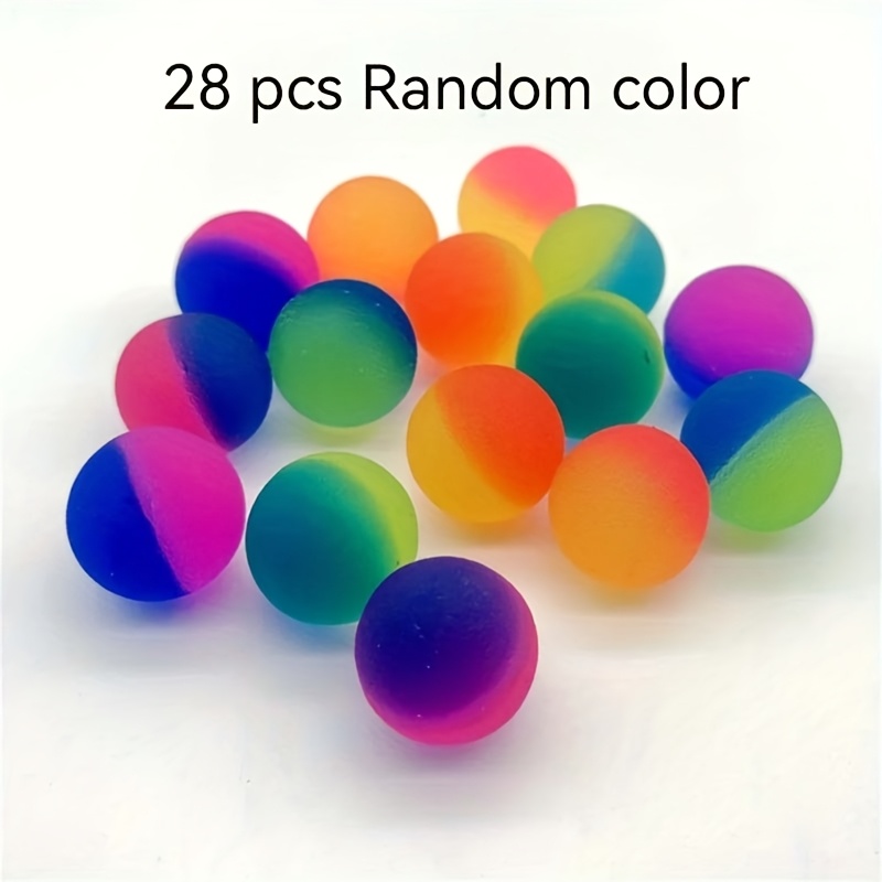 TEMU 14/28 2 Tone Elastic Balls, Pinata Fillers, Children's Birthday Party Gifts, Carnival Prizes, Ideal Gift Bag Fillers, Halloween, Carnival,